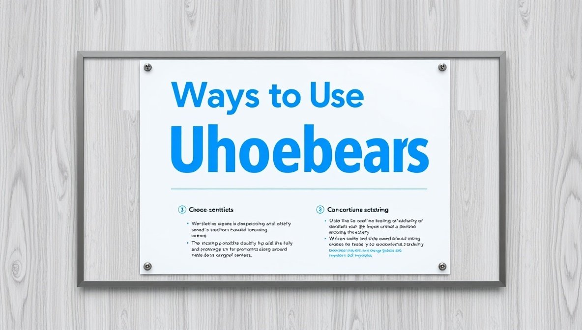 ways to use uhoebeans software