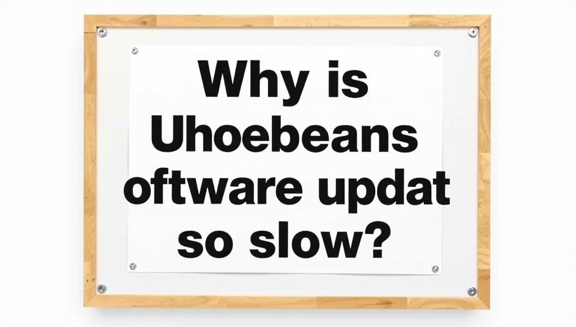 why is uhoebeans software update so slow